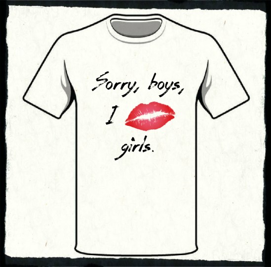 KOSZULKA I kiss girls MOUTH