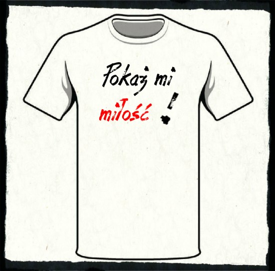 KOSZULKA Pokaż mi miłość RED